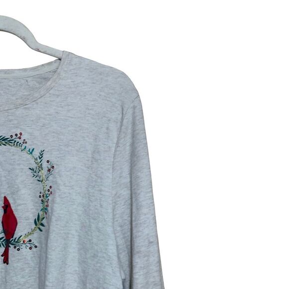 Croft & Barrow Womens Size XXL Multicolor Cardinal Graphic Classic Tee Blouse - Picture 3 of 7